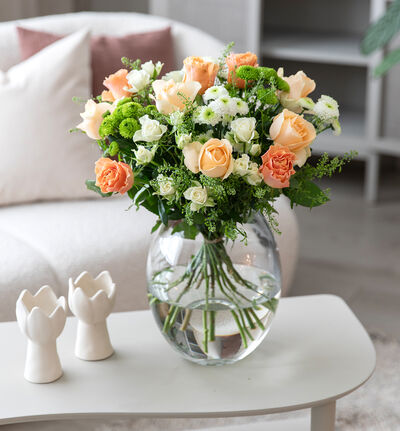 Frelsesarméen fersken, hvit og grønn Frelsesarméen fersken, hvit og grønn